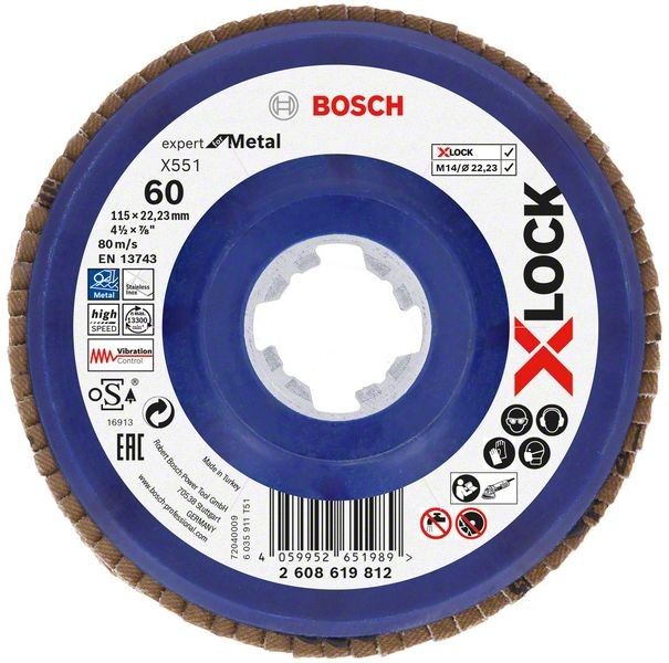 X-LOCK-Fächerschleifer 2608619812 (VE10) X-LOCK-Fächerschleifer 2608619812 (VE10)