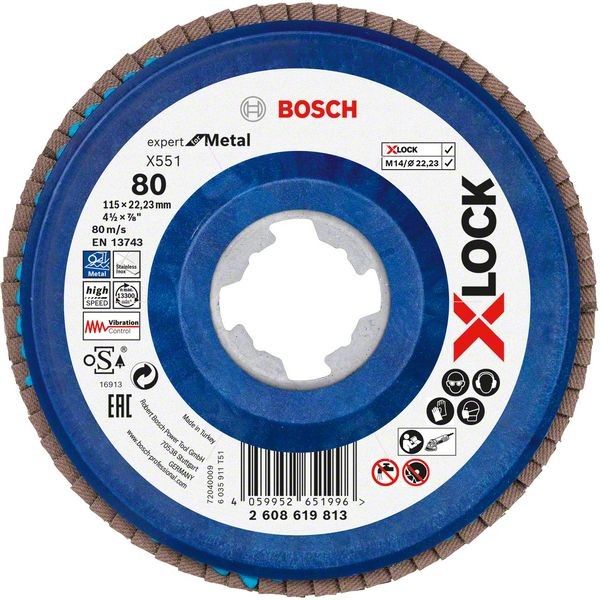 X-LOCK-Fächerschleifer 2608619813 (VE10) X-LOCK-Fächerschleifer 2608619813 (VE10)