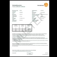 ISO-Kalibrierzertifikat ZC0018