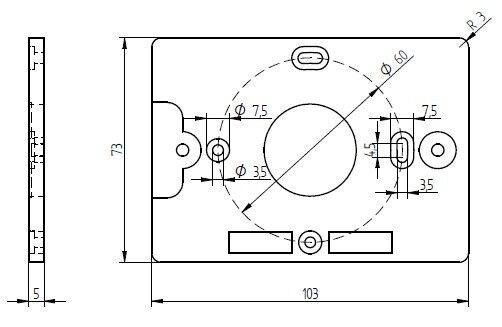 Monatageadapter 74699
