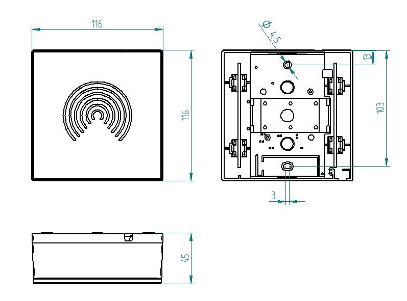 Zweiklang Gong GONG 465A Bw/va-s