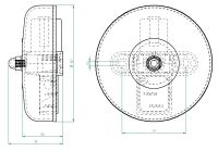 Groß-Läutewerk LTW 168 RT 12V DC