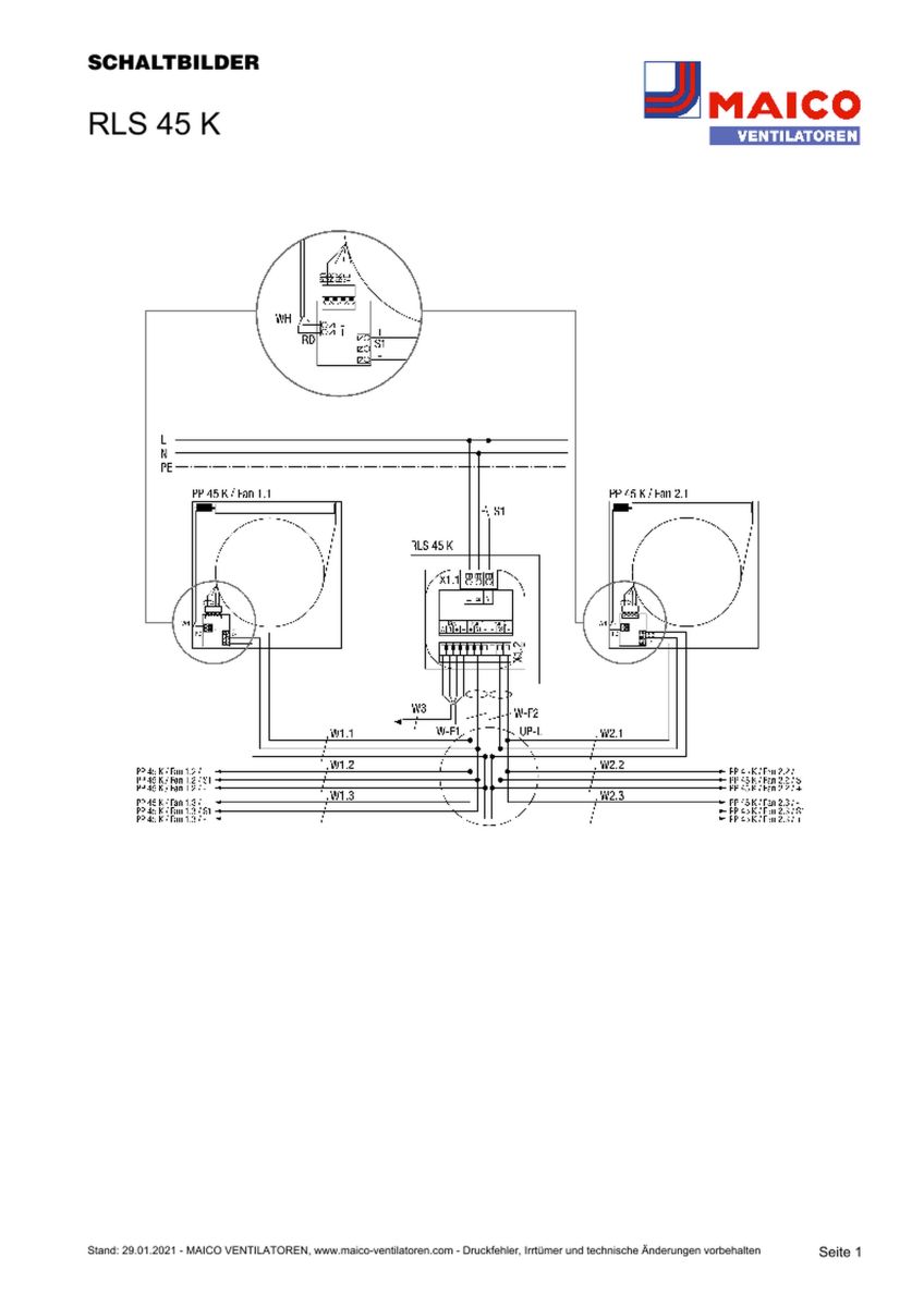 Raumluftsteuerung RLS 45 K