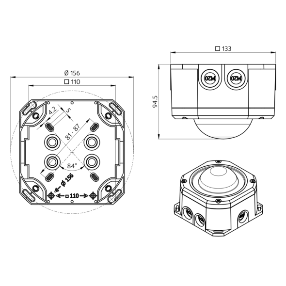 AP-Montageset IP65 93314 AP-Montageset IP65 93314