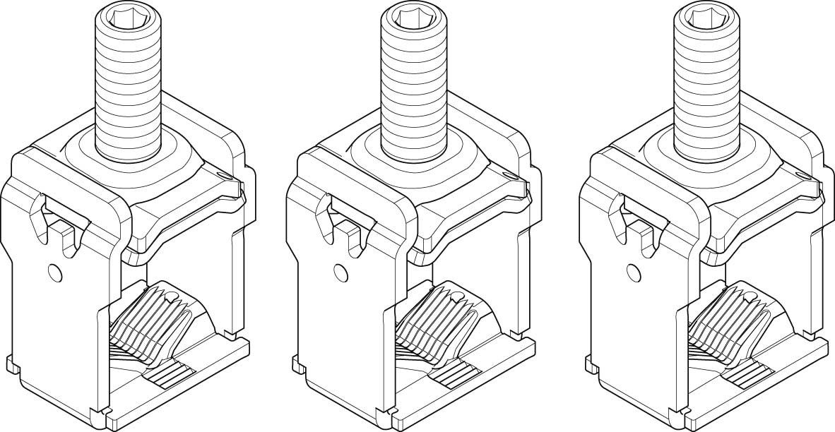 Stahl-Einlegeklemme XASEK912 Stahl-Einlegeklemme XASEK912