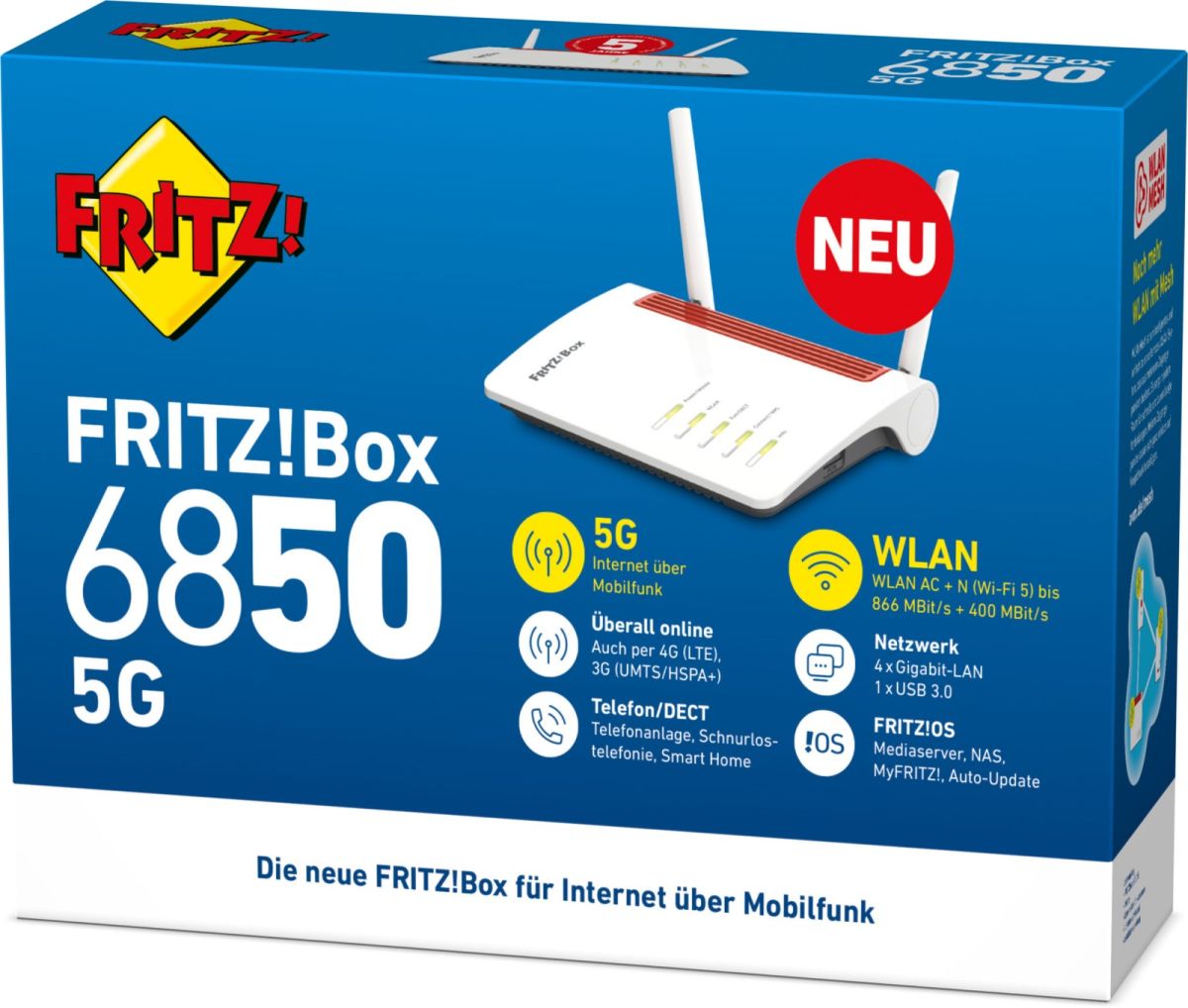 WLAN Router FRITZ!Box 6850 5G