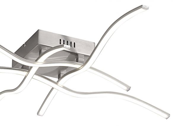 LED Deckenleuchte innen Wave 15132-55 stahl LED Deckenleuchte innen Wave 15132-55 stahl