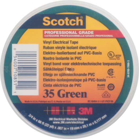 PVC Elektro-Isolierband Scotch 35 19x20 gn PVC Elektro-Isolierband Scotch 35 19x20 gn