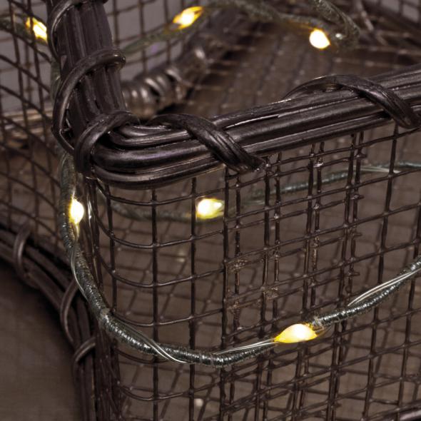 LED-Minilichterkette silberfarben 20 flammig LED-Minilichterkette silberfarben 20 flammig