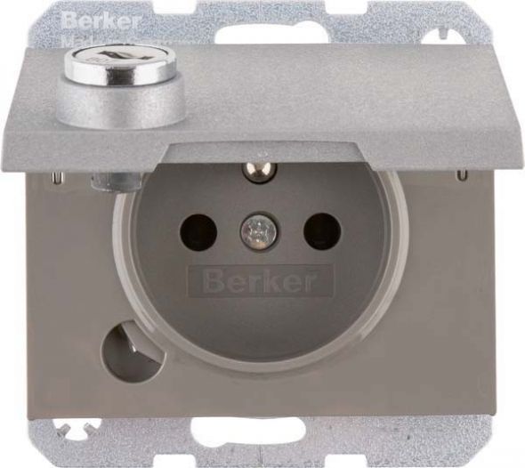Steckdose 6768117003 alu matt lackiert Steckdose 6768117003 alu matt lackiert