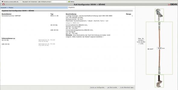 Erdungs u. Kurzschließseil EKV1+125VB1DETL