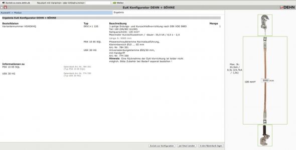 Erdungs u. Kurzschließseil EKV1+170VRP32FL