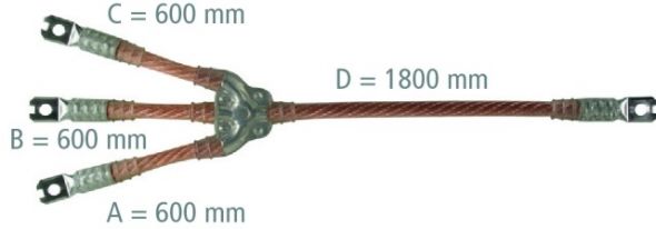 Erdungs-u. Kurzschließseil EKV3+0 150 G VG3V6T2 Erdungs-u. Kurzschließseil EKV3+0 150 G VG3V6T2