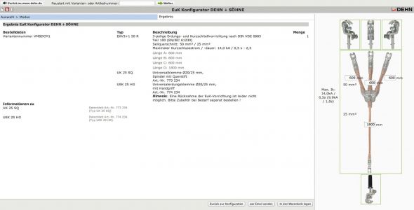 Erdungs u. Kurzschließseil EKV3+150RVMBDCM1