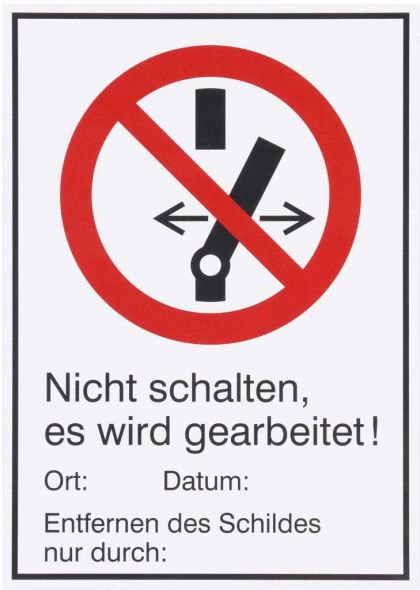 Warn-/Hinweisschild WHS NSEW GA M#700054 Warn-/Hinweisschild WHS NSEW GA M#700054