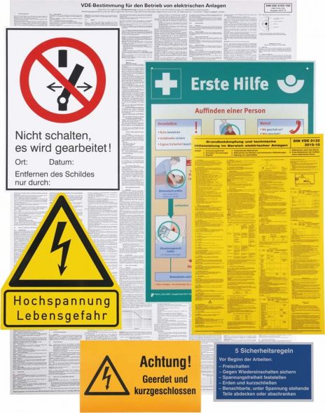 Warn-/Hinweisschildersatz WHSS EA K#700050 Warn-/Hinweisschildersatz WHSS EA K#700050
