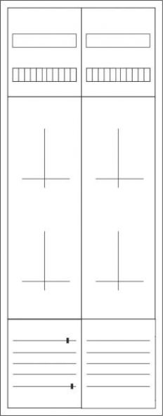 Zähler-Komplettschrank ZSD-4Z-1400