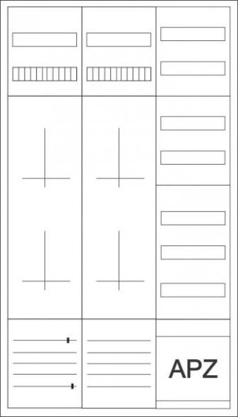 Zähler-Komplettschrank ZSD-4ZV-1400/APZ