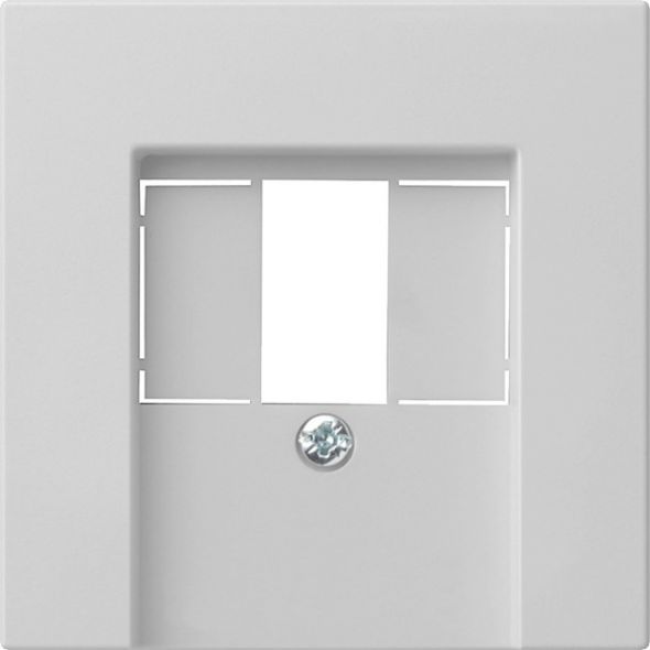 System 55 Abdeckung 0276015 f. Telefon-Anschlussdose grau matt System 55 Abdeckung 0276015 f. Telefon-Anschlussdose grau matt
