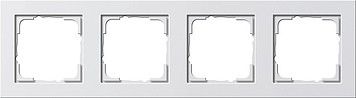 System 55 E2 4-fach Rahmen reinweiß glänzend 021429