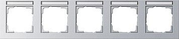 System 55 E2 5-fach Rahmen aluminium 109525 System 55 E2 5-fach Rahmen aluminium 109525