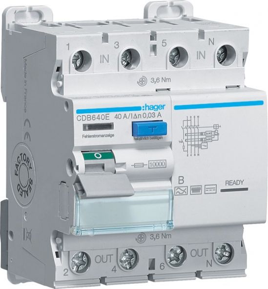 Fehlerstromschutzschalter CDB640E Fehlerstromschutzschalter CDB640E