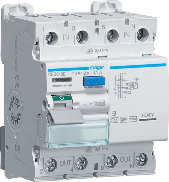 Fehlerstromschutzschalter CEB640E Fehlerstromschutzschalter CEB640E