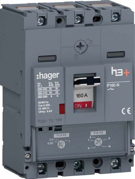 Leistungsschalter h3+ P160 HHS160DC