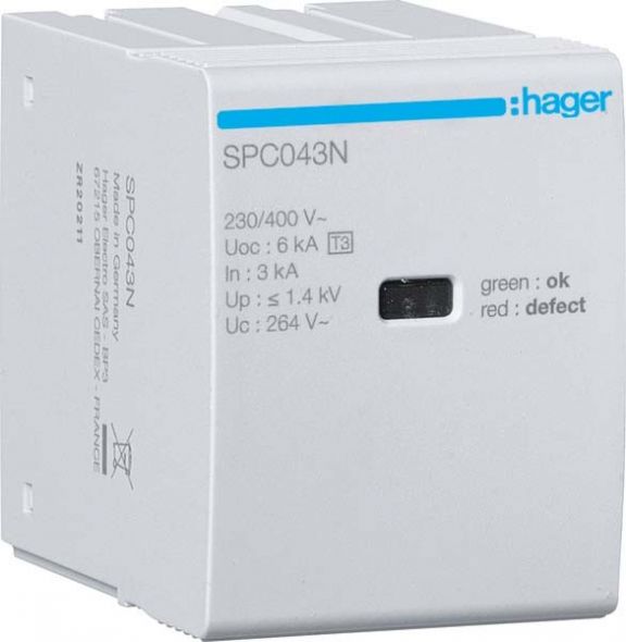 Steckmodul T3 N-PE SPC043N Steckmodul T3 N-PE SPC043N