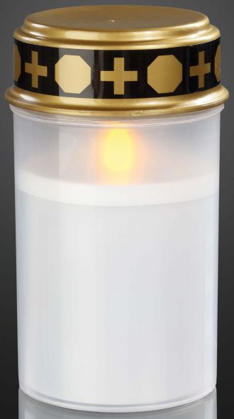 Grablicht weiß LED gelb 522860 Grablicht weiß LED gelb 522860