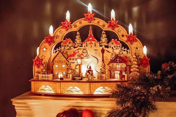 LED-Holzleuchter 525038