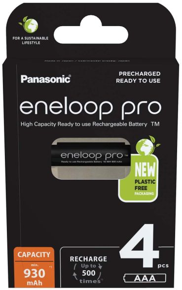 Akku Micro AAA eneloop pro BK-4HCDE/4BE(VE4) Akku Micro AAA eneloop pro BK-4HCDE/4BE(VE4)
