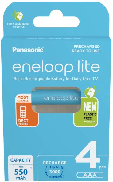 Akku MicroAAA eneloop lite BK-4LCCE/4BE(VE4) Akku MicroAAA eneloop lite BK-4LCCE/4BE(VE4)
