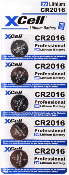 Knopfzelle Lithium 3V XCR2016 (5er) Knopfzelle Lithium 3V XCR2016 (5er)
