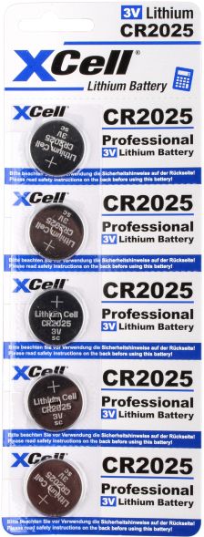 Knopfzelle Lithium 3V XCR2025 (5er) Knopfzelle Lithium 3V XCR2025 (5er)