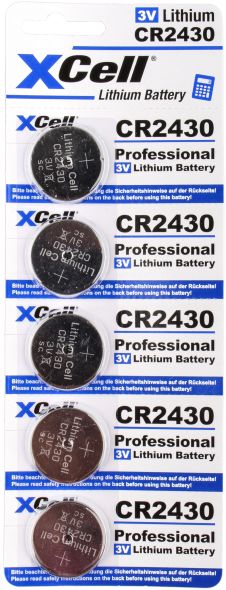 Knopfzelle Lithium 3V XCR2430 (5er) Knopfzelle Lithium 3V XCR2430 (5er)