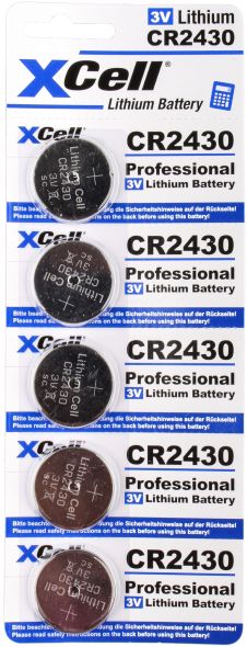 Knopfzelle Lithium 3V XCR2430 (5er)