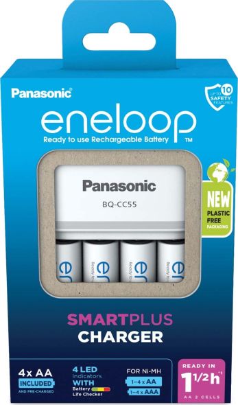 Ladegerät BQ-CC55 eneloop K-KJ55MCD40E Ladegerät BQ-CC55 eneloop K-KJ55MCD40E