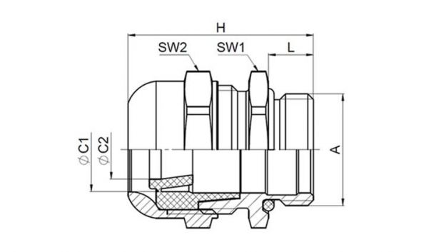 Kabelverschraubung K257-1025-00 Kabelverschraubung K257-1025-00