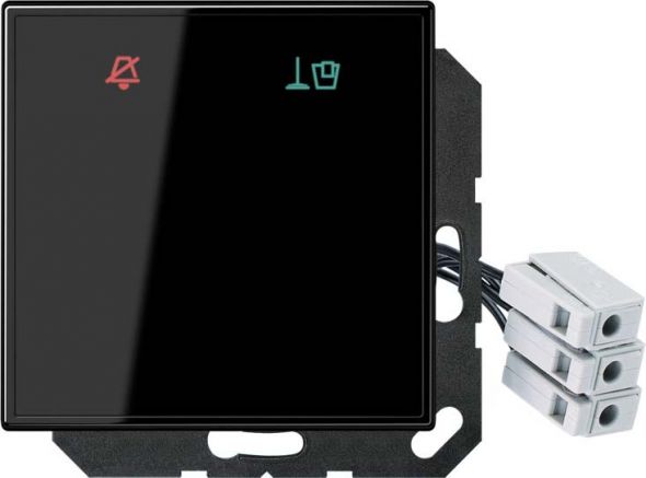 Hotelabdeckung Glas LS CU KO6 M 24 SW