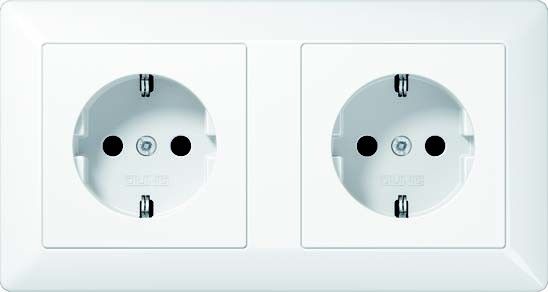 Kanal-SCHUKO-Steckdose AS 1522 BF WW Kanal-SCHUKO-Steckdose AS 1522 BF WW