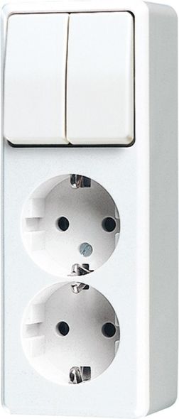 SCHUKO-Zweifach-Steckdose 625 A WW SCHUKO-Zweifach-Steckdose 625 A WW