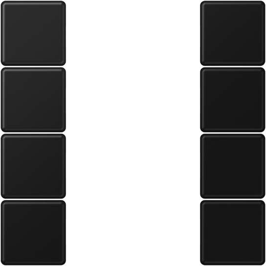 Tastensatz 4-fach A504TSASWM graphitschwarz