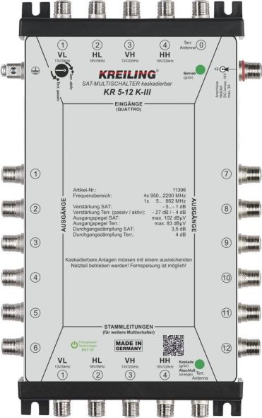 Multischalter kaskadierbar KR 5-12 K-III