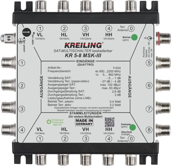 Multischalter kaskadierbar KR 5-8 MSK-III