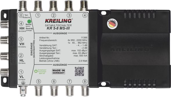 Multischalter KR 5-8 MS-III Multischalter KR 5-8 MS-III