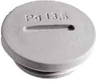 Blindverschraubung BLK Pg13,5 R7035 LGY