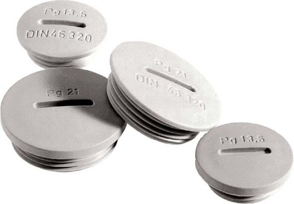 Blindverschraubung BLK Pg29 R7035 LGY