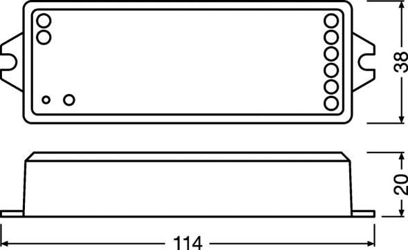 Dimmersteuerung LCRFCONTROL24VRGBWTW Dimmersteuerung LCRFCONTROL24VRGBWTW