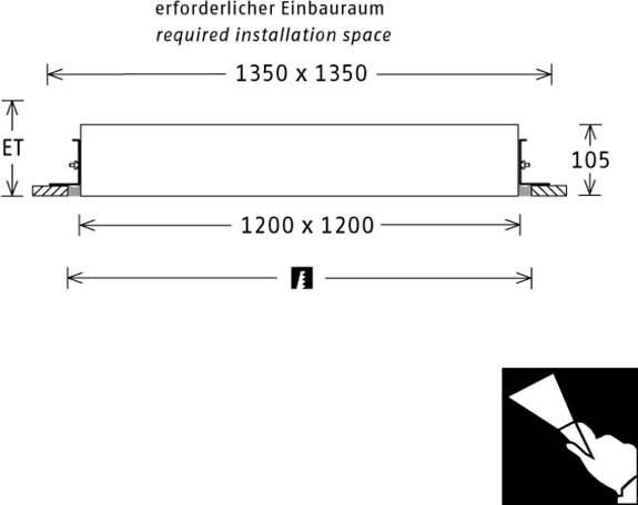 LED-Einbauleuchte PLL551200401/DALI LED-Einbauleuchte PLL551200401/DALI